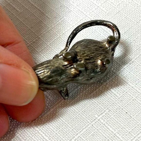 Vintage Pewter Miniature Figurines.  Mouse. Shelf decor. Heavy. - Picture 4 of 6